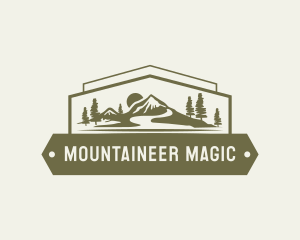 Nature Mountain Landscape logo design