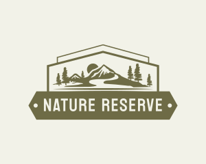 Nature Mountain Landscape logo design