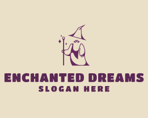 Magical Wizard Moustache logo design