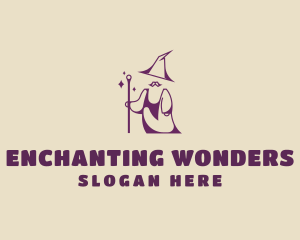 Magical Wizard Moustache logo design