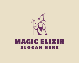 Magical Wizard Moustache logo design