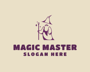 Magical Wizard Moustache logo design