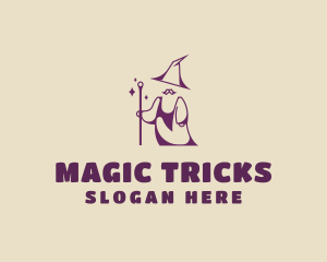 Magical Wizard Moustache logo design