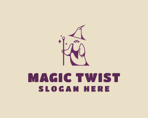 Magical Wizard Moustache logo design