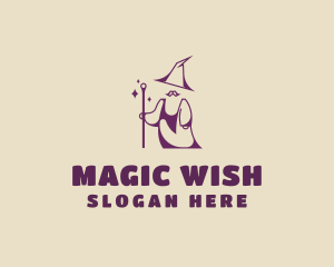 Magical Wizard Moustache logo design