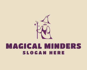 Magical Wizard Moustache logo design