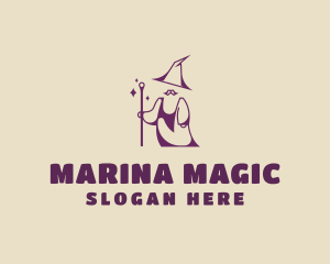 Magical Wizard Moustache logo design