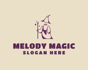 Magical Wizard Moustache logo design