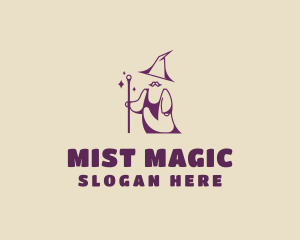 Magical Wizard Moustache logo design