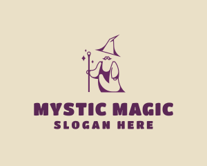 Magical Wizard Moustache logo design