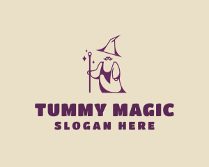 Magical Wizard Moustache logo design