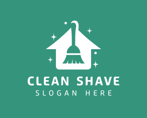 Broom House Cleaning logo design