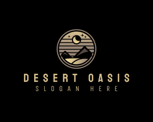 Desert Mountain Moon logo design