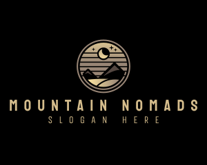 Desert Mountain Moon logo design