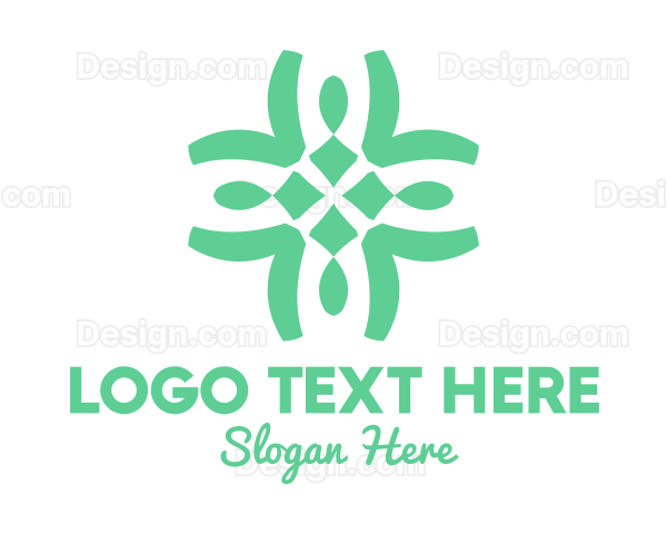 Organic Cross Pattern Logo