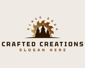 Sawmill Tree Woodworking logo design