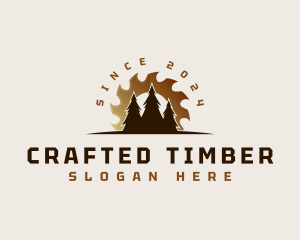 Sawmill Tree Woodworking logo design