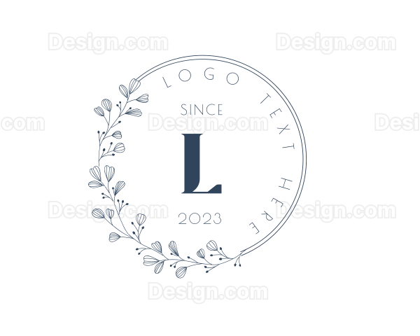 Organic Floral Feminine Boutique Logo