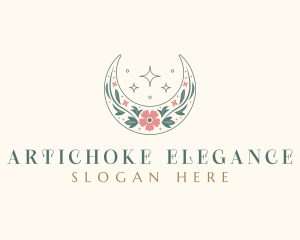 Floral Celestial Boutique logo design