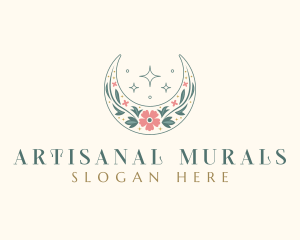 Floral Celestial Boutique logo design