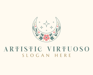 Floral Celestial Boutique logo design