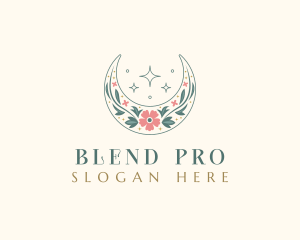 Floral Celestial Boutique logo design