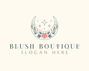 Floral Celestial Boutique logo design