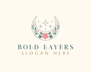 Floral Celestial Boutique logo design