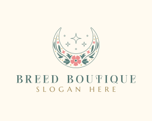 Floral Celestial Boutique logo design