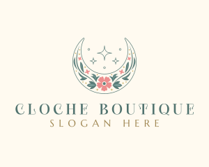 Floral Celestial Boutique logo design