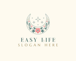 Floral Celestial Boutique logo design