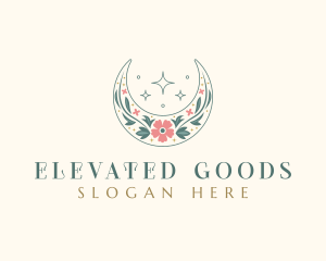 Floral Celestial Boutique logo design