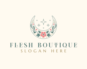 Floral Celestial Boutique logo design