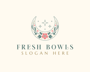 Floral Celestial Boutique logo design