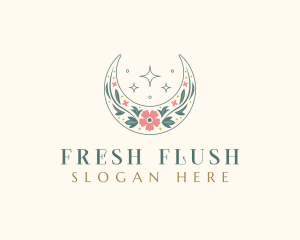 Floral Celestial Boutique logo design