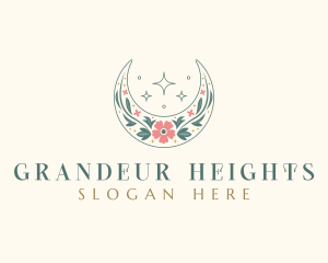 Floral Celestial Boutique logo design