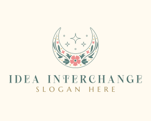 Floral Celestial Boutique logo design