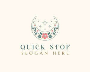 Floral Celestial Boutique logo design