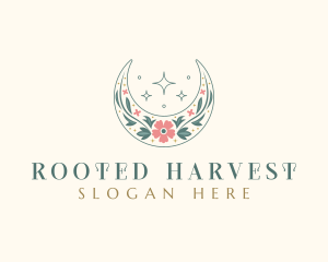 Floral Celestial Boutique logo design