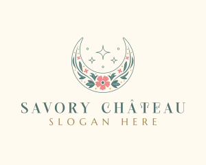 Floral Celestial Boutique logo design