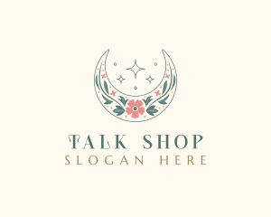 Floral Celestial Boutique logo design