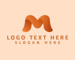 Orange Software Letter M logo