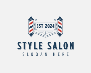 Barbershop Shears Haircut logo