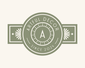 Decorative Art Deco Banner logo design