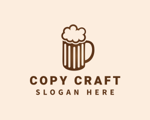 Craft Beer Mug Froth logo design