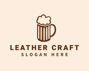 Craft Beer Mug Froth logo design