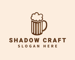 Craft Beer Mug Froth logo design