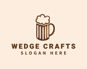 Craft Beer Mug Froth logo design