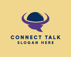 Talk Social Chat logo design