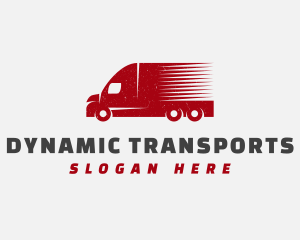 Delivery Transport Truck logo design